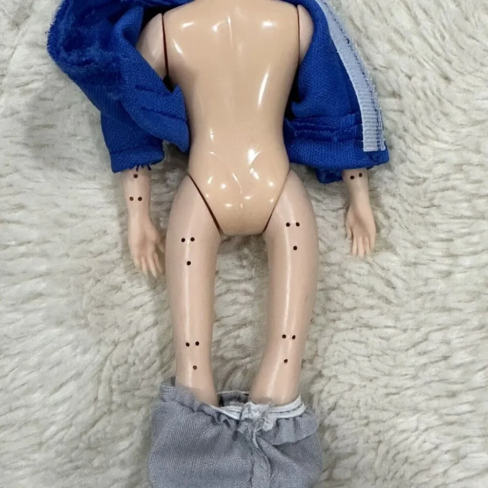 Town Square Miniatures Doll Man Father Blue Shirt 5.5” Figure 2019 Toy